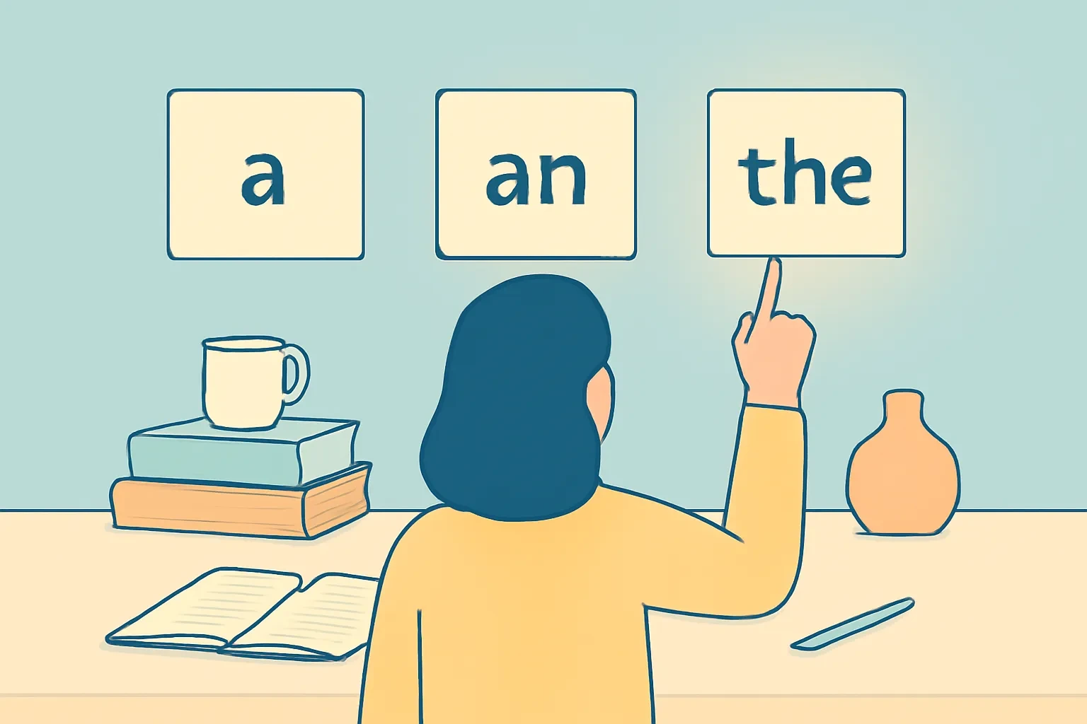 Mạo từ trong tiếng Anh: Cách dùng a, an, the và không dùng mạo từ